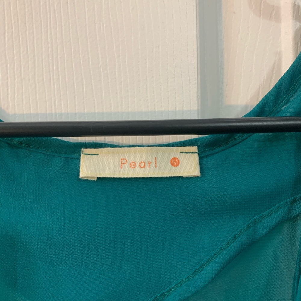 Long teal top - Picture 4 of 4